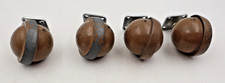 Set of 4 vintage metal swivel