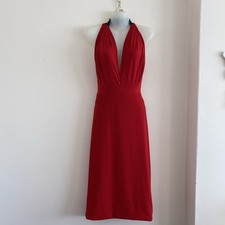 Hedonia  size 12 Slinky Red Halter neck Body Con dress