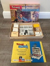 Vintage 1960s Tri-Ang Arkitex Construction Kit - Set A with Instructions
