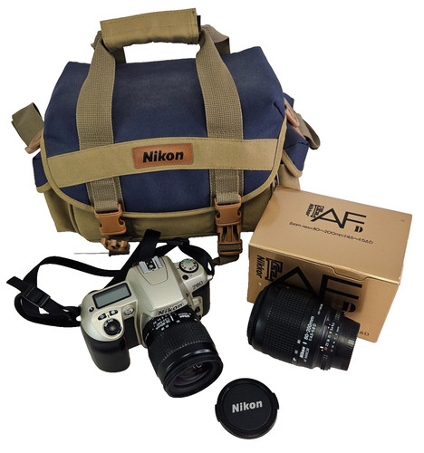 Nikon f60 film camera - film,