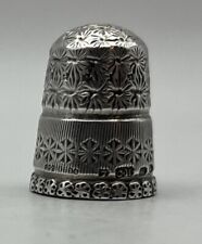Antique Charles Horner Victorian Sterling Silver Thimble 1898