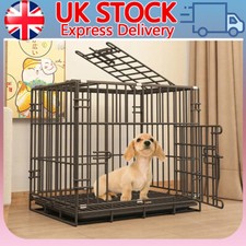 Metal Dog Cage Puppy Training Crate Pet Carrier Small Medium Large XL XXL Meta