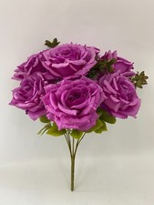 Open Rose Bunch Artificial 7