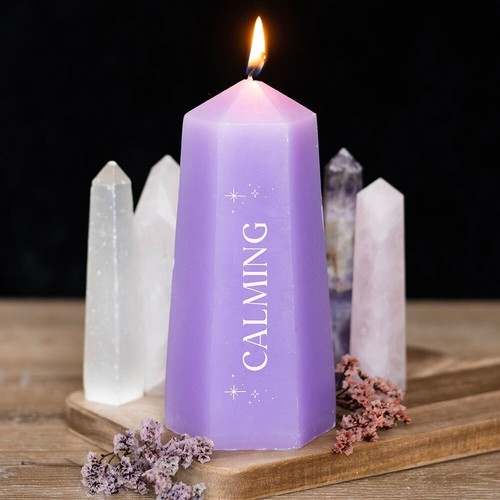 Calming crystal candle - calming,