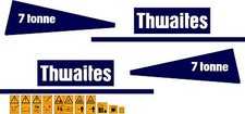 THWAITES 7 TONNE DUMPER DECALS