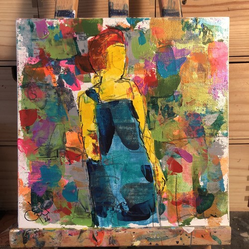 Original acrylic painting a98 - acrylic,