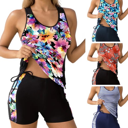 Womens tankini with shorts - tankini,