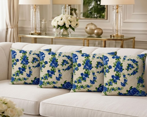 Blue green rose - blue,