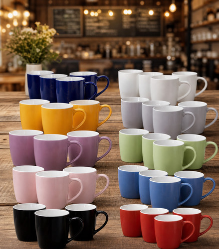 Coloured coffee mugs - coloured,