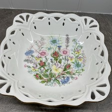 Vintage pierced Bowl Cottage