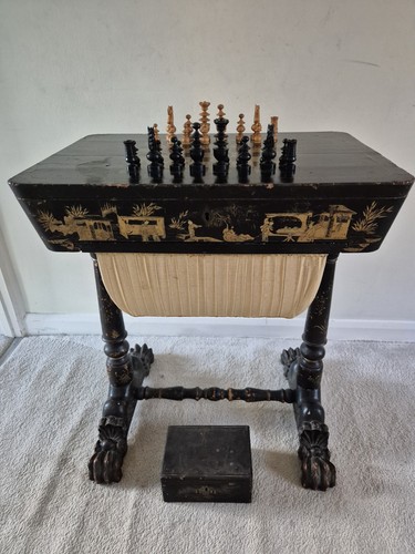 Antique chinoiserie hand - chinoiserie,
