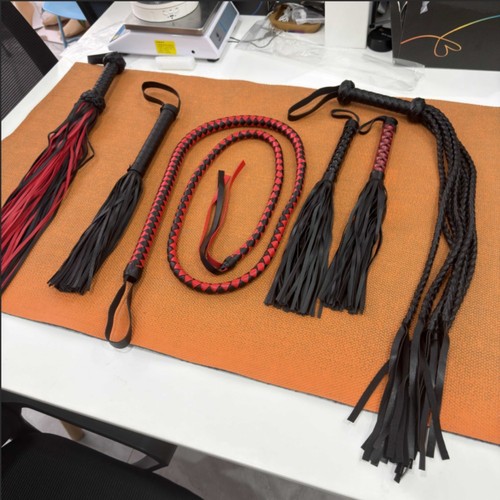 Leather bondage whip - bondage,