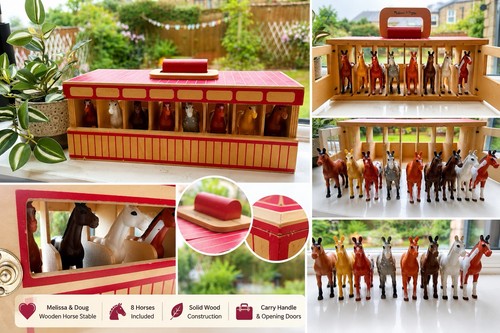 Melissa doug wooden stable - &,