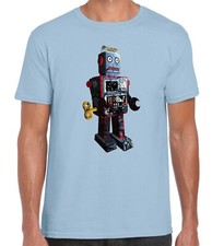 FUNNY ROBOT IDEAL GIFT PRESENT COOL DESIGNER SHORT SLEEVE MENS UNISEX TSHIRT