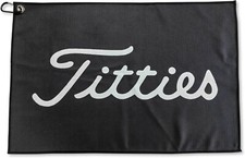 Black Funny Golf Microfiber