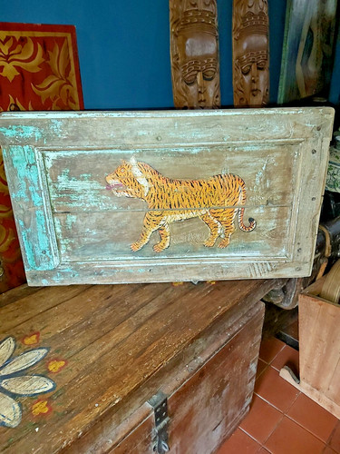 Hand painted tiger - painted, an