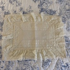 Vintage Ivory Boudoir Pillow