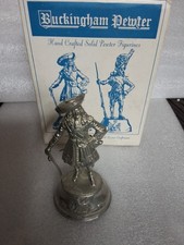 Officer Of The Queen Dowagers Reg Of Foot 1680 - Buckingham Pewter Boxed Figure 