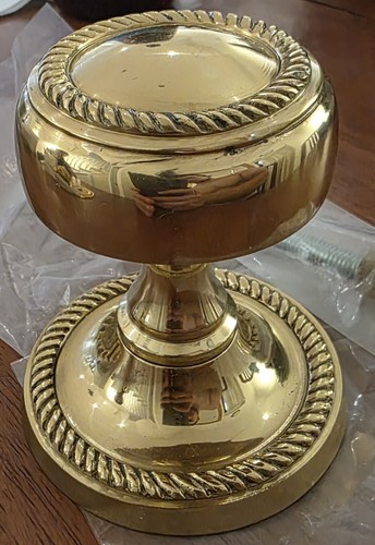 Polished brass georgian round - georgian,