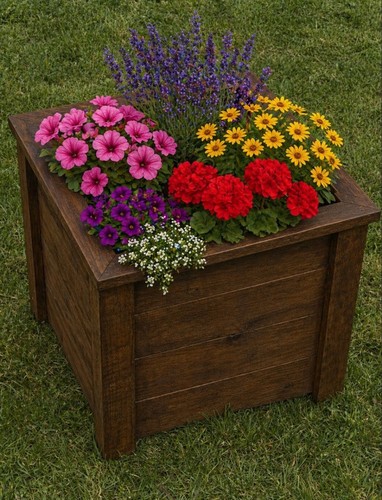 Wooden garden planter outdoor - wooden,