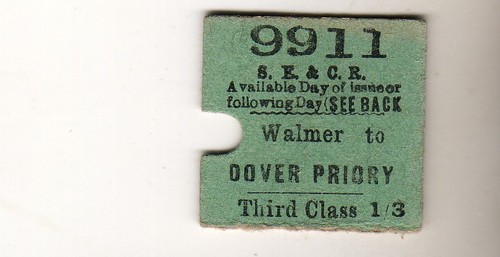 Railway ticket secr - ticket, dover