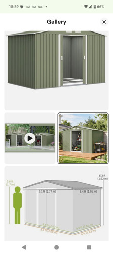 Outsunny 6ft galvanised - outsunny,