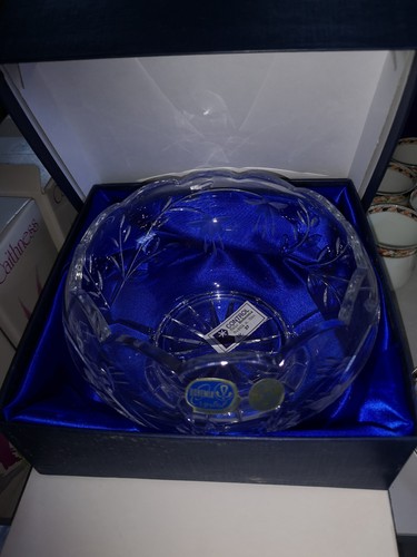 Bohemia crystal glass bowl - glass,