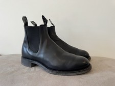 R.M WILLIAMS BLACK LEATHER