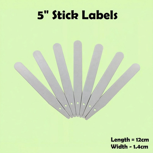 Seed labels white plastic - seed,
