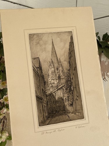 Framed original etching - framed,