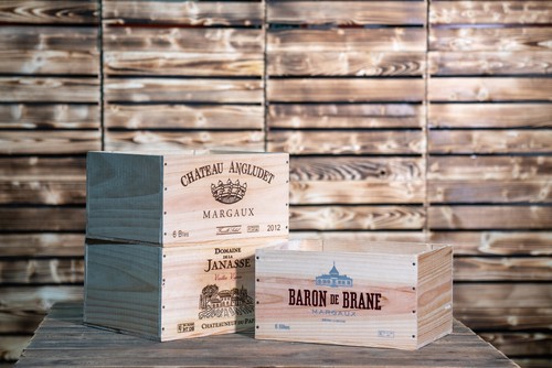 Wooden wine box crate - crate, ~