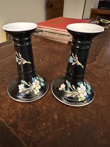 Antique porcelain pair - , hand