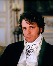 Original 10x8 Photo Autographed by Colin Firth Pride and Prejudice + COA