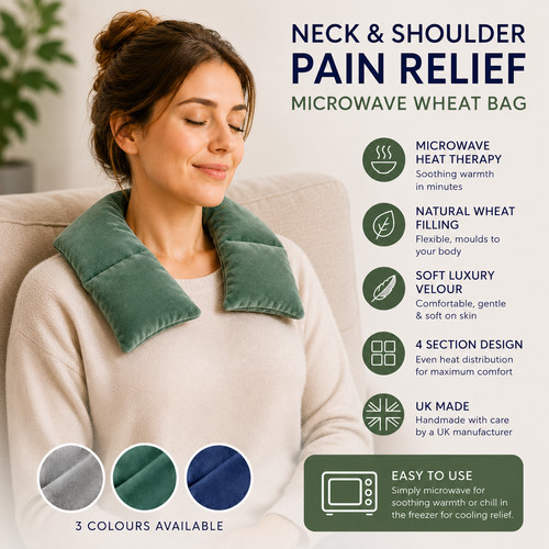 Heated wheat bag for - wheat, neck