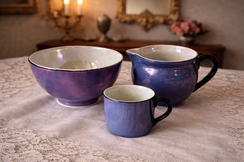 Opaque porcelain lustreware - opaque,