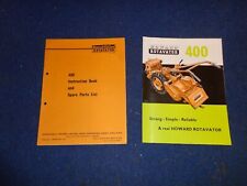 Howard 400 Rotavator Manual user's Handbook instruction book parts list Brochure