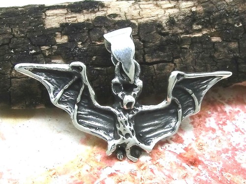 Bat pendant 925 sterling - pendant,