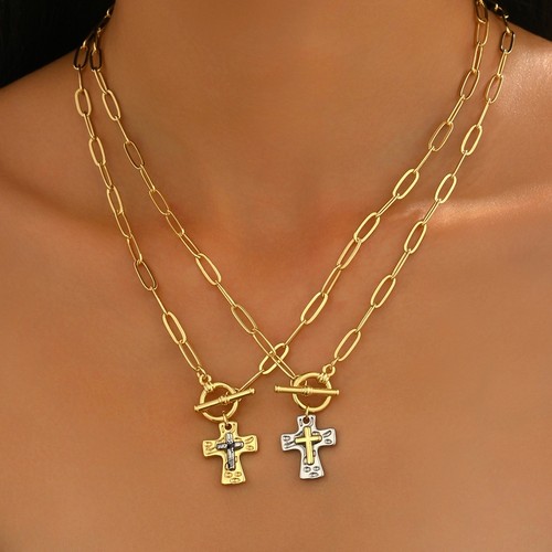 Women paperclip cross - women’s,
