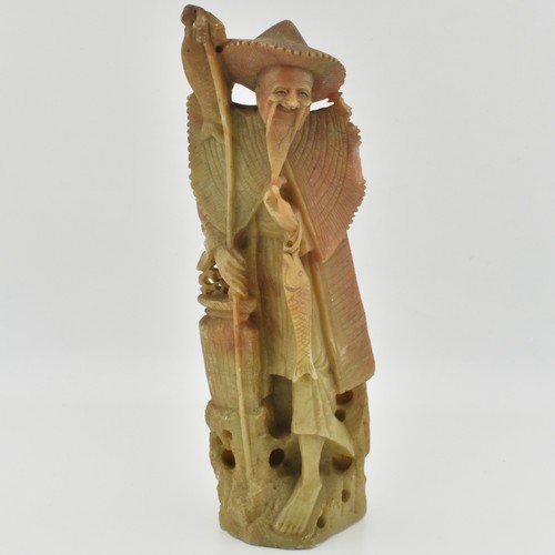 Hand carved stone figure - carved, 7