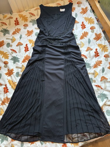 Vintage sténay black beaded - black,