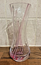 Caithness glass vase pink - vase, with