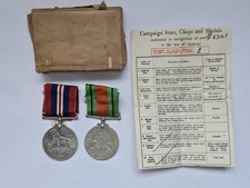 WW2 Original DEFENCE MEDAL &