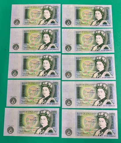 10x consecutive unc old one - consecutive,