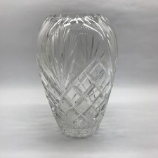 Vintage Large Cut Crystal Flower Vase
