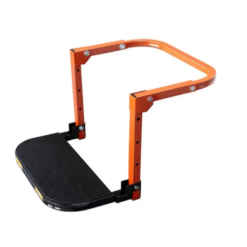 Tire mounted step ladder - ladder, flat