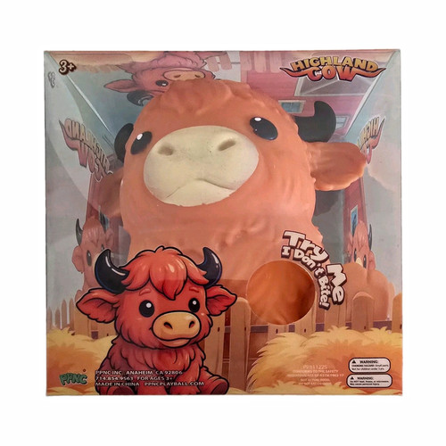 Ppnc highland cow squeeze toy - highland,