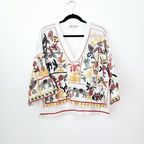 Zara cotton boho folk-inspired