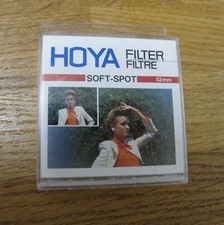 HOYA Soft Spot 52mm Filter with separate 'Sand' Surface Insert Ex cond. Boxed