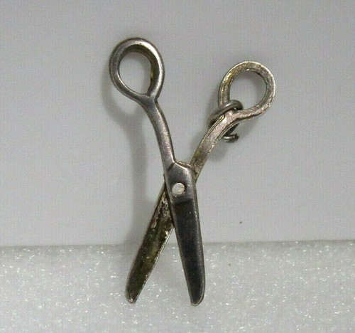 Silver tone scissors - silver,