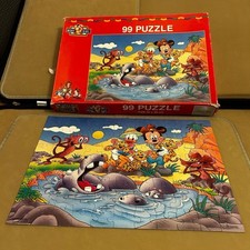 Mickey For Kids Puzzle 99 Piece Safari Animals Donald Duck 40x28cms